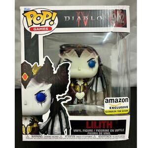 Funko Pop Games Diablo: Lilith #1107, Amazon Glow in the Dark, DMGD Box